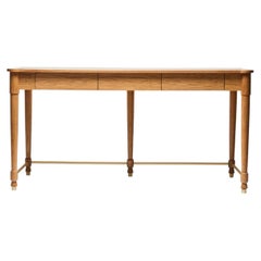 Lawson-Fenning Niguel Desk, Oak with Brass Details, Modern Writing Desk