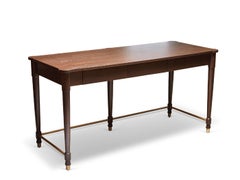 Lawson-Fenning Niguel Desk, Walnut & Brass Details, Modern Writing Desk
