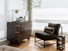 Lawson-Fenning Niguel Dresser, Oak w/ Brass Details, Modern Chest of Drawers