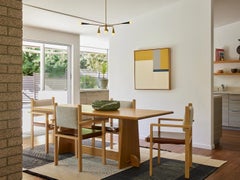 Lawson-Fenning Ojai Dining Table, Solid Oak Trestle Base And Top, Modern Style