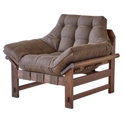 Lawson-Fenning Ojai Lounge Chair, Solid Walnut & Upholstered Cushion
