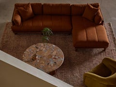 Lawson-Fenning San Rafael Coffee Table, Marble Top Round Cocktail Table