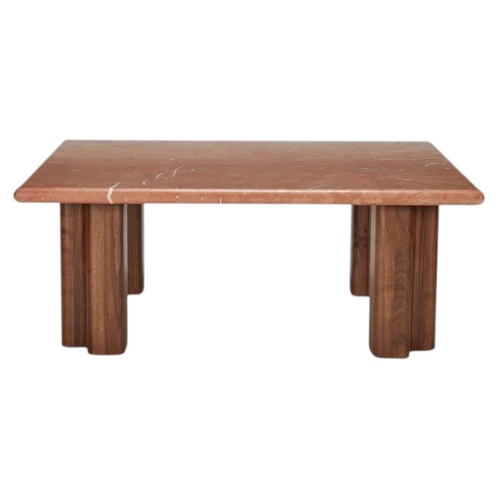 Lawson-Fenning San Rafael Coffee Table, Marble Top Square Cocktail Table For Sale