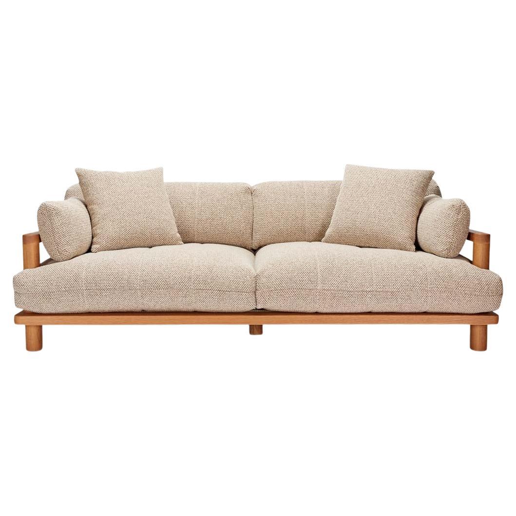 Lawson-Fenning San Rafael Sofa, Tweed & Solid Oak, Modern Couch
