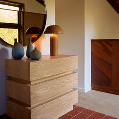 Lawson-Fenning Stacked Box Chest, Oak w/ Three Drawers, Modern American Dresser