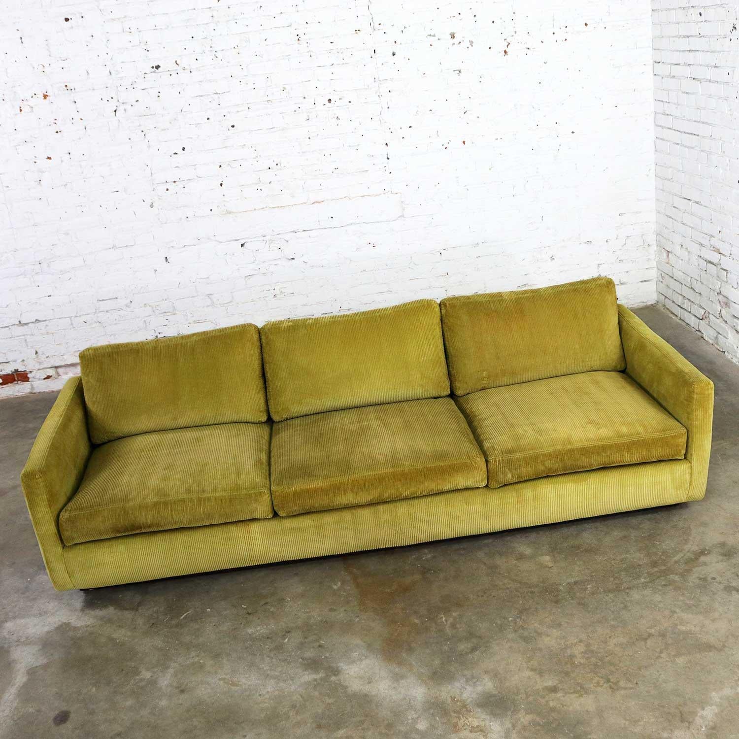 wide wale corduroy couch