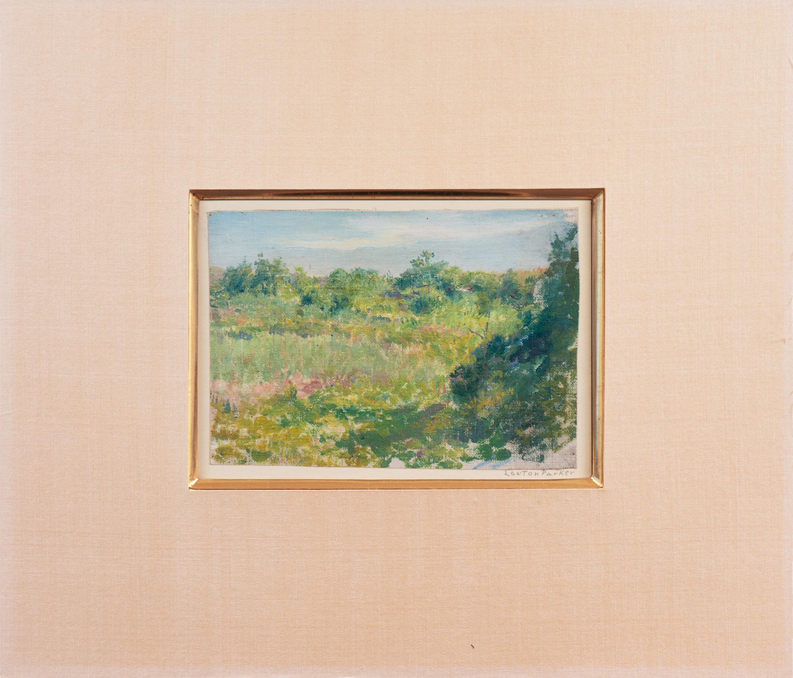 'Landscape', Paris Salon, Giverny, Société des Artistes Français, AIC, ASL, MOMA - Painting by Lawton Parker