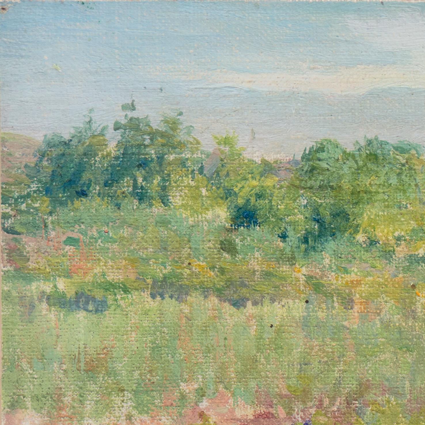 'Landscape', Paris Salon, Giverny, Société des Artistes Français, AIC, ASL, MOMA - American Impressionist Painting by Lawton Parker
