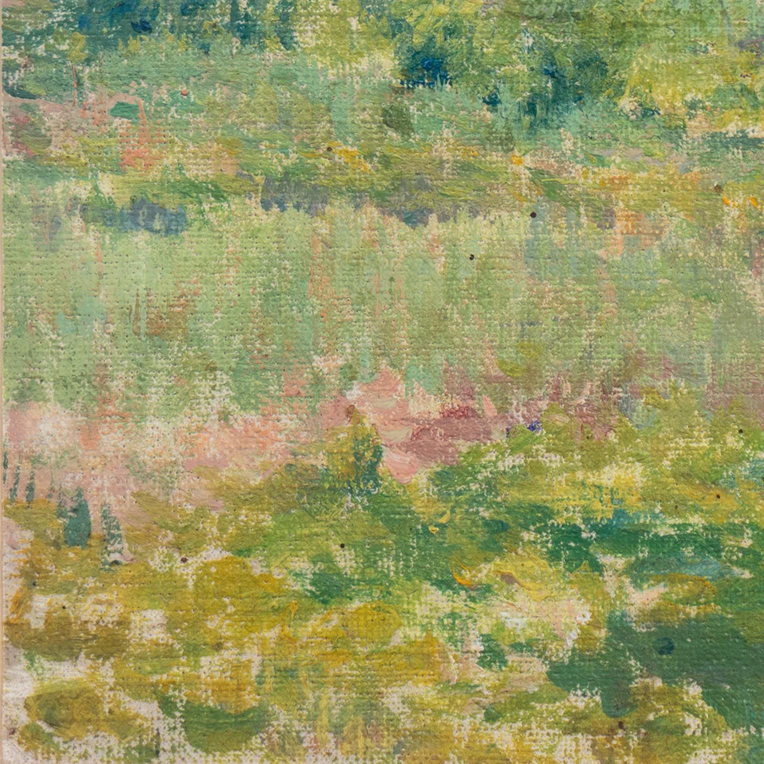 'Landscape', Paris Salon, Giverny, Société des Artistes Français, AIC, ASL, MOMA - Brown Landscape Painting by Lawton Parker