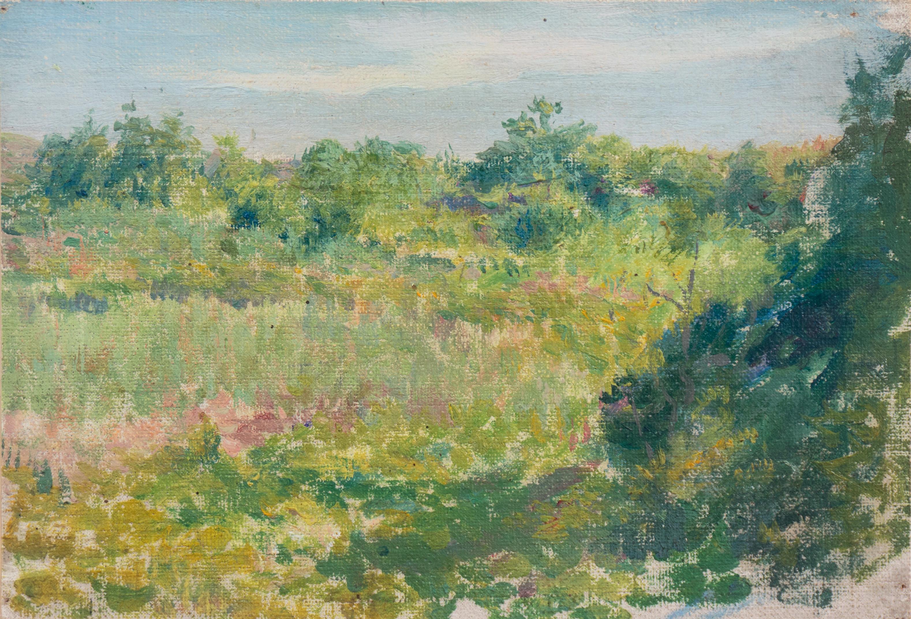 Lawton Parker Landscape Painting - 'Landscape', Paris Salon, Giverny, Société des Artistes Français, AIC, ASL, MOMA