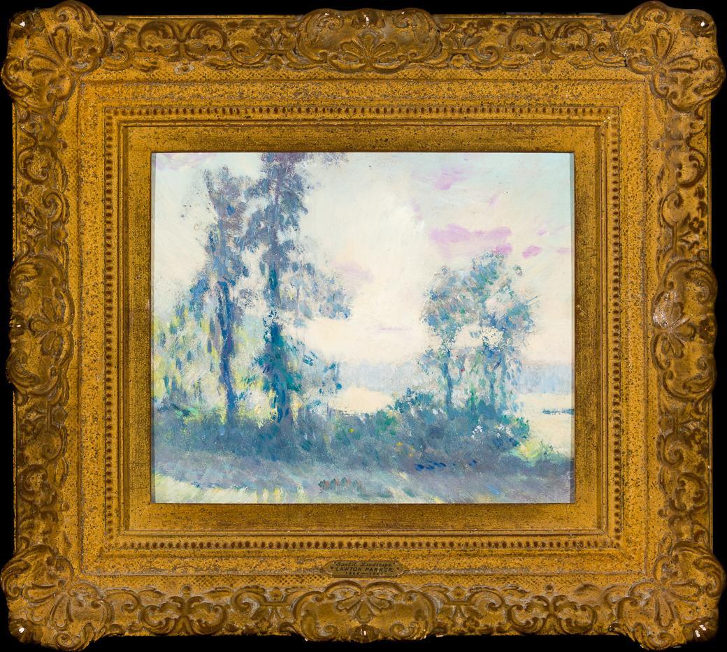 Paysage impressionniste de Lawton Silas Parker - Painting de Lawton Parker