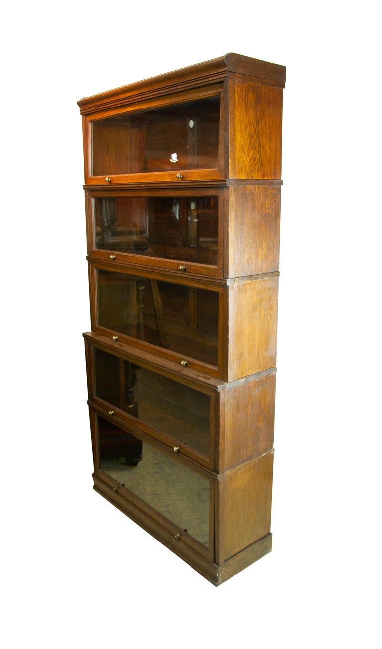 Lawyers Bookcase, Oak Bookcase, Barristers Bookcase, Scotland 1920