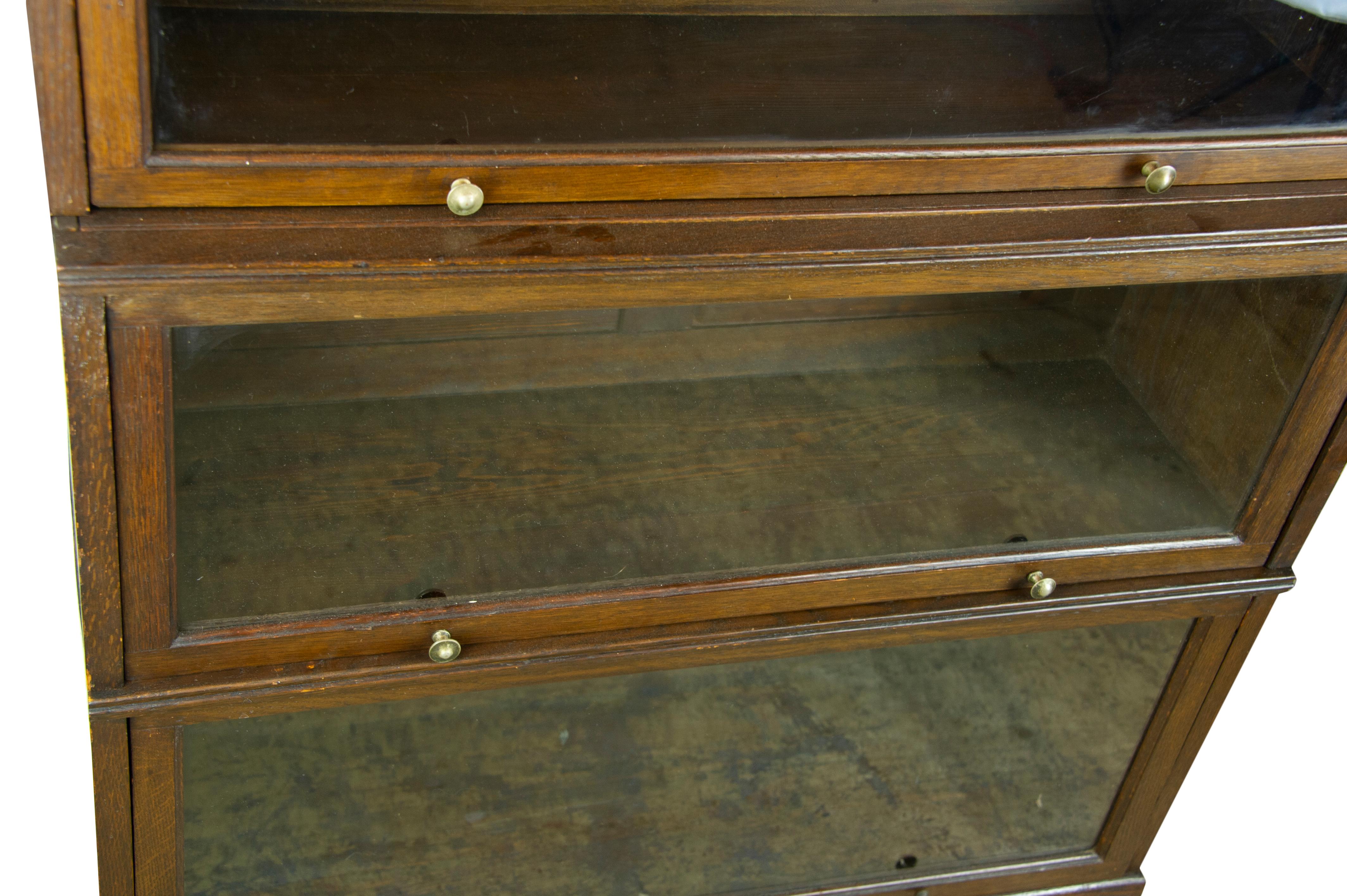 Scottish Lawyers Bookcase, Oak Bookcase, Barristers Bookcase, Scotland 1920, B1273