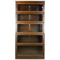 Lawyers Bookcase, Oak Bookcase, Barristers Bookcase, Scotland 1920, B1273
