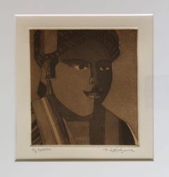 Untitled, Etching on Paper, Modern Indian Artist "In Stock"