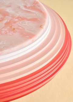 Layer Cake Coffee Table, Onyx Marble Top, Hand Made in UAE