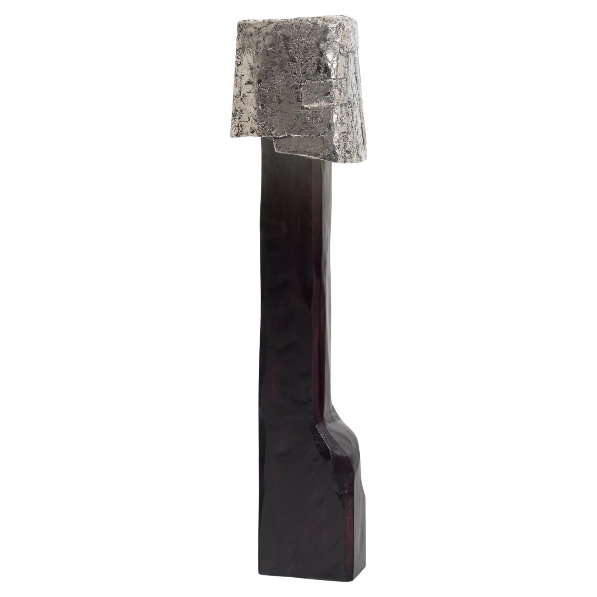 "Layer over Layer" Floor Light in cast white bronze by Linde Freya Tangelder For Sale