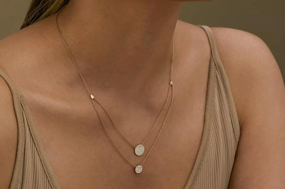 Collier de disques de diamants superposés en or massif 14k Cadeau de mariage en diamant véritable pour elle
Léger, il peut être porté tous les jours

Informations complémentaires :
Condit : Nouveau avec étiquettes : Un article neuf, non utilisé et