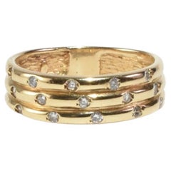 Layered Gold Diamond Ring