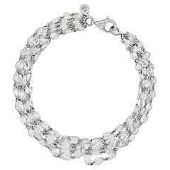 Layered Rose Cut Diamond Bracelet