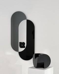 Spiegel 'Layered Silhouettes - Zwei Stadien' von Rive Roshan