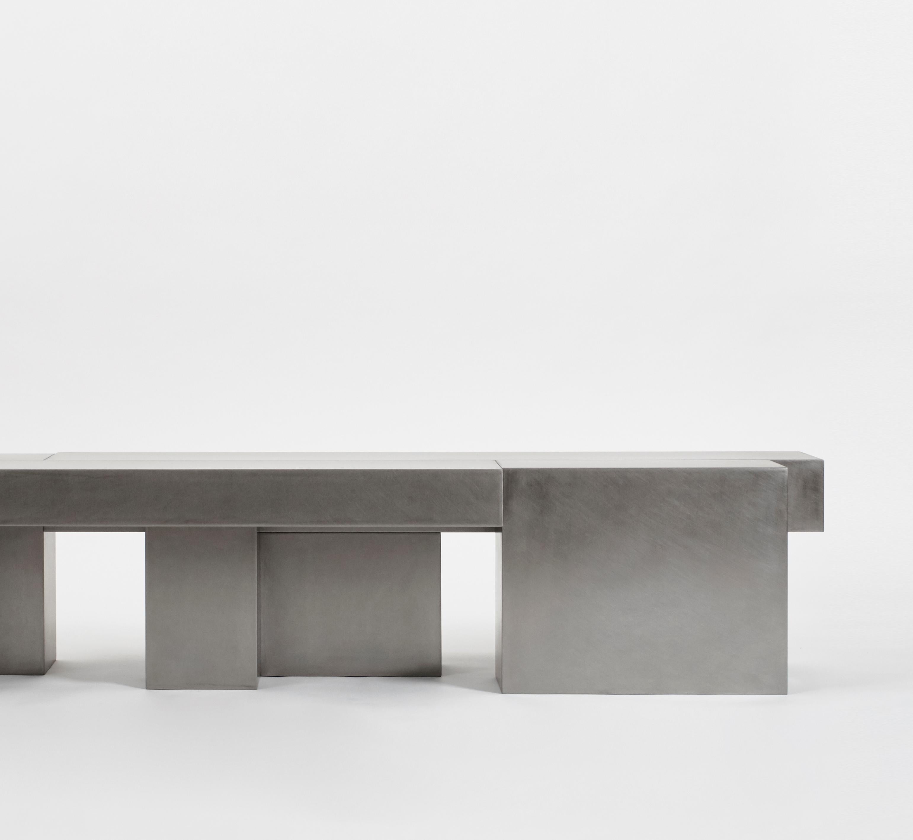 Other Layered Steel Bench by Hyungshin Hwang For Sale