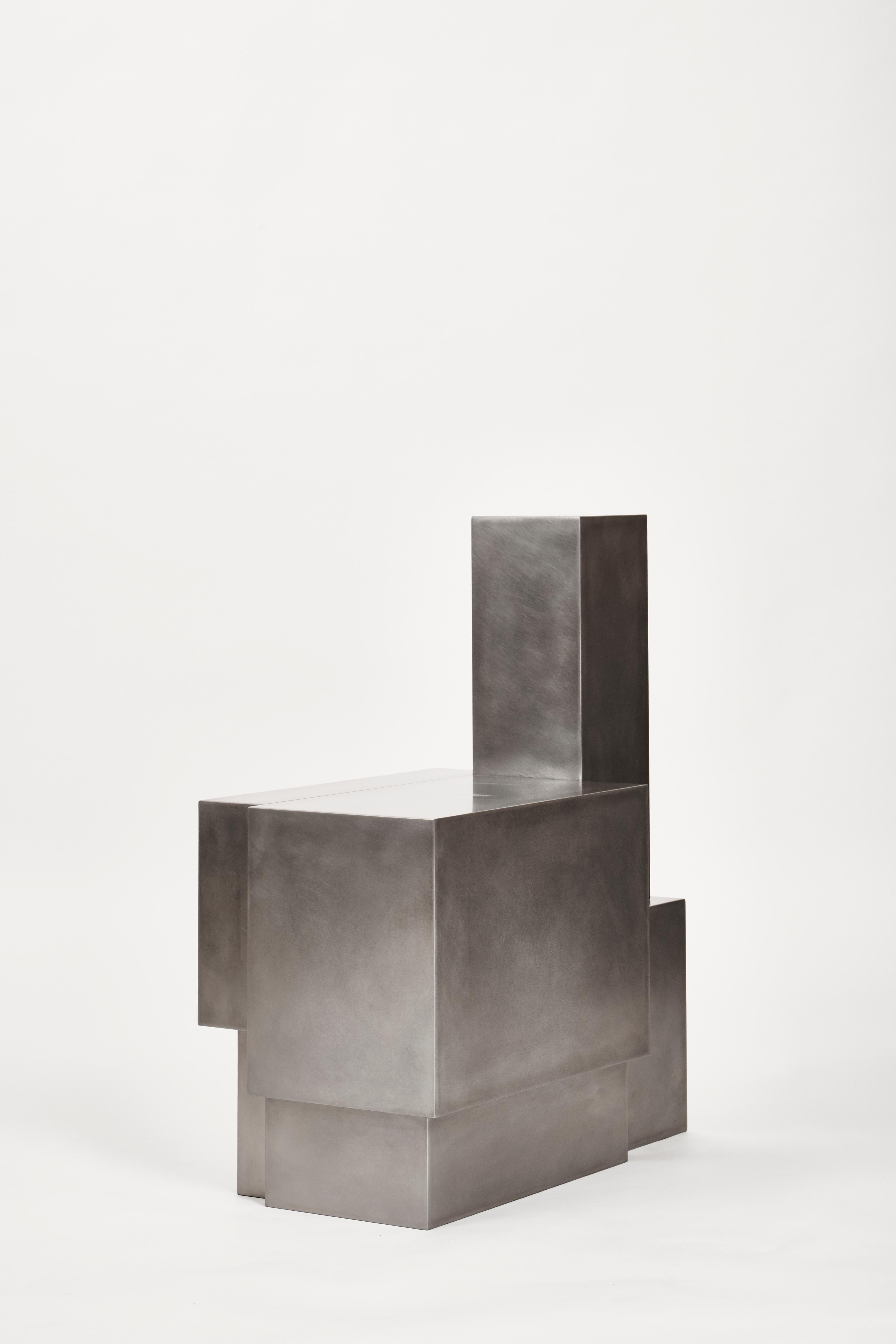Korean Layered Steel Chair by Hyungshin Hwang For Sale
