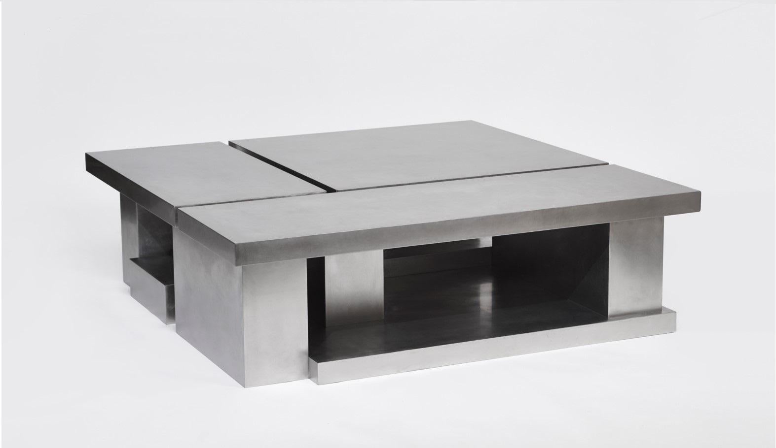 Korean Layered Steel Coffee Table i by Hyungshin Hwang For Sale