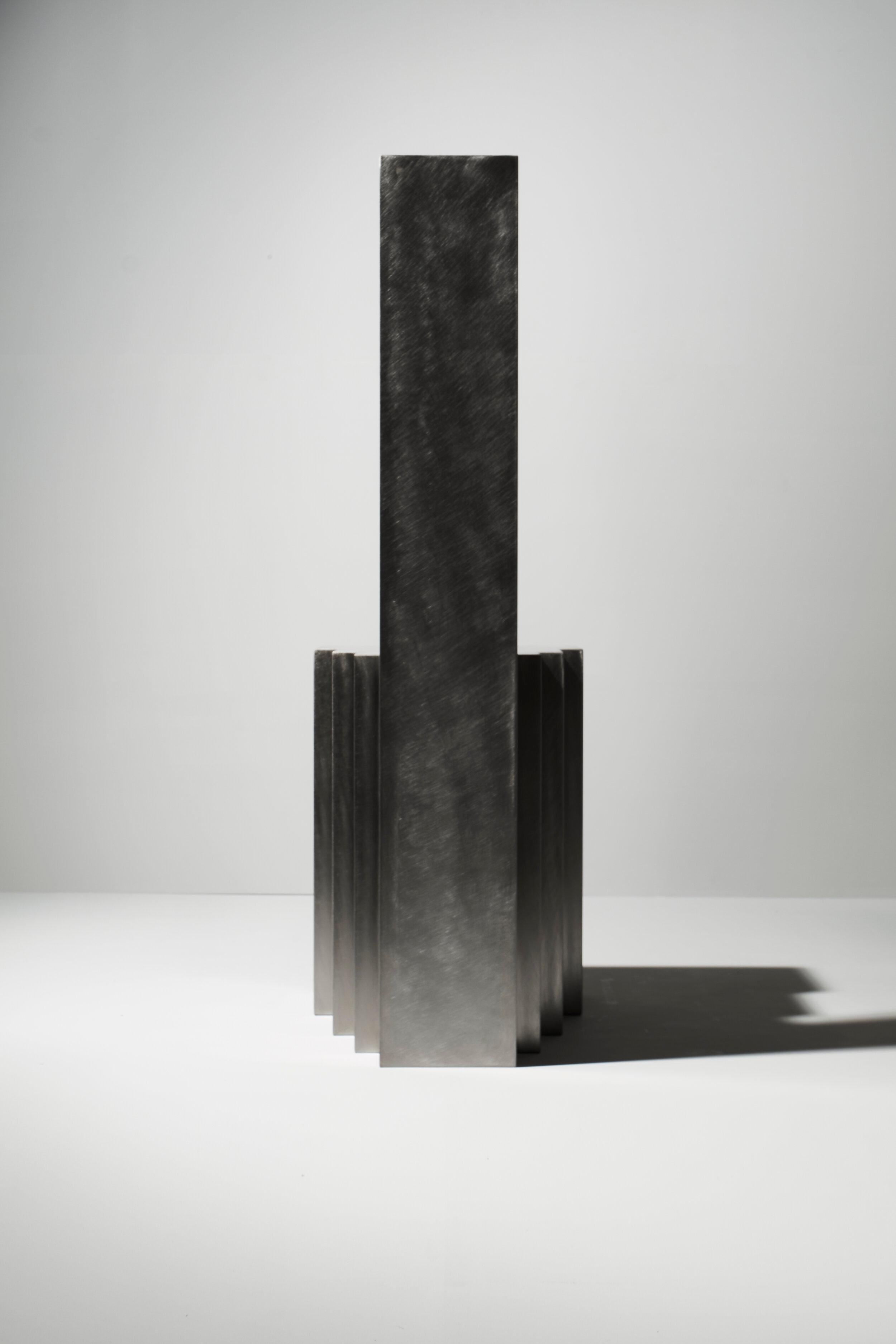 Post-Modern Layered Steel Seat iii by Hyungshin Hwang For Sale