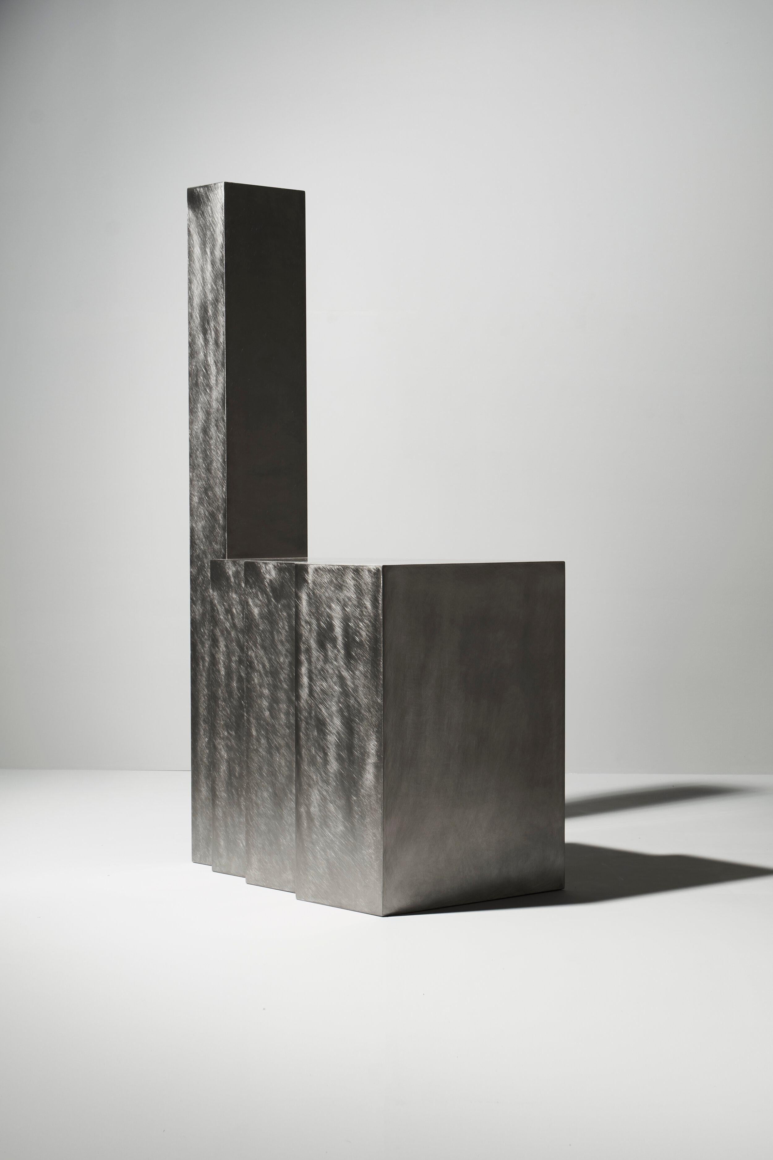 Korean Layered Steel Seat iii by Hyungshin Hwang For Sale
