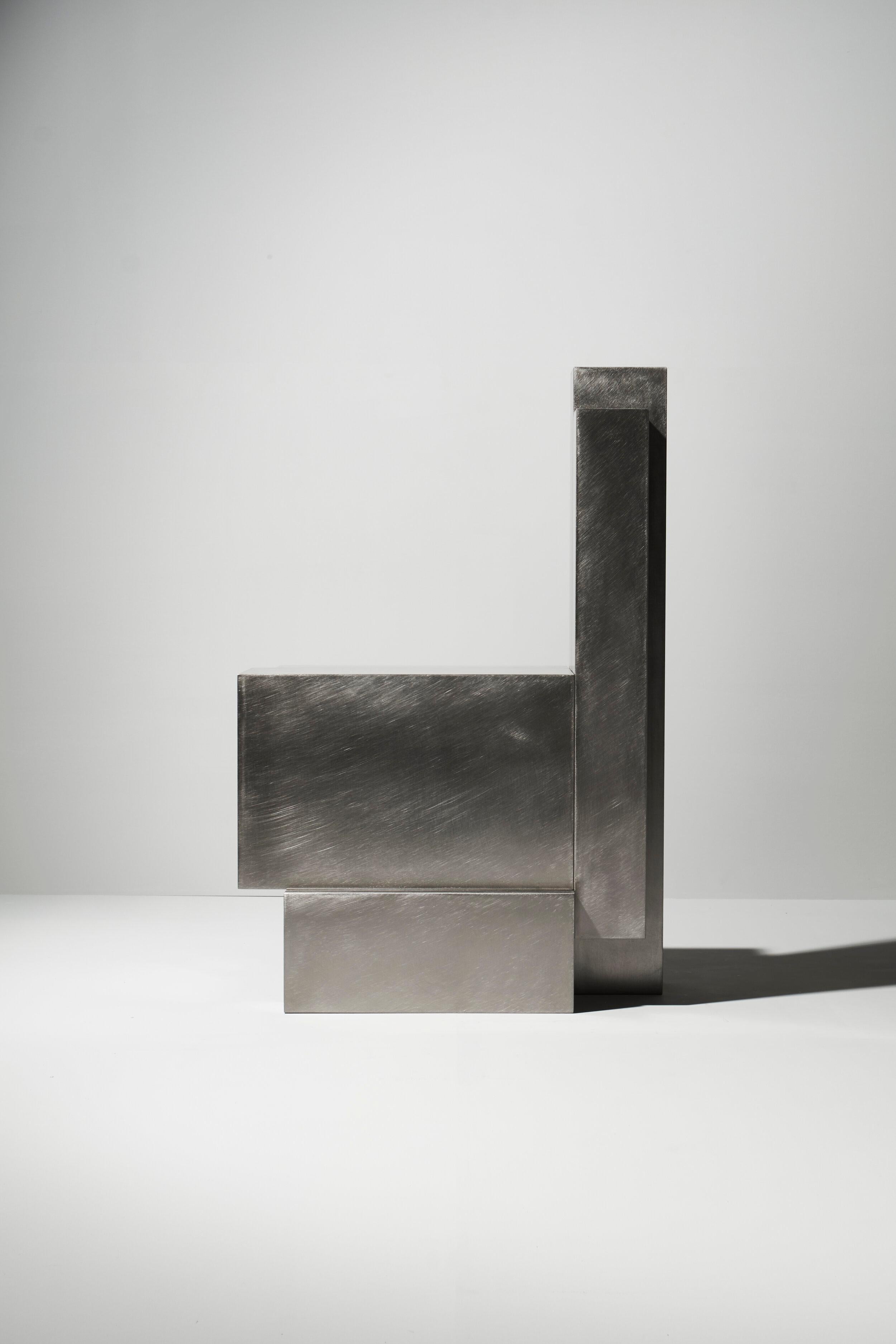 Korean Layered Steel Seat IV by Hyungshin Hwang For Sale
