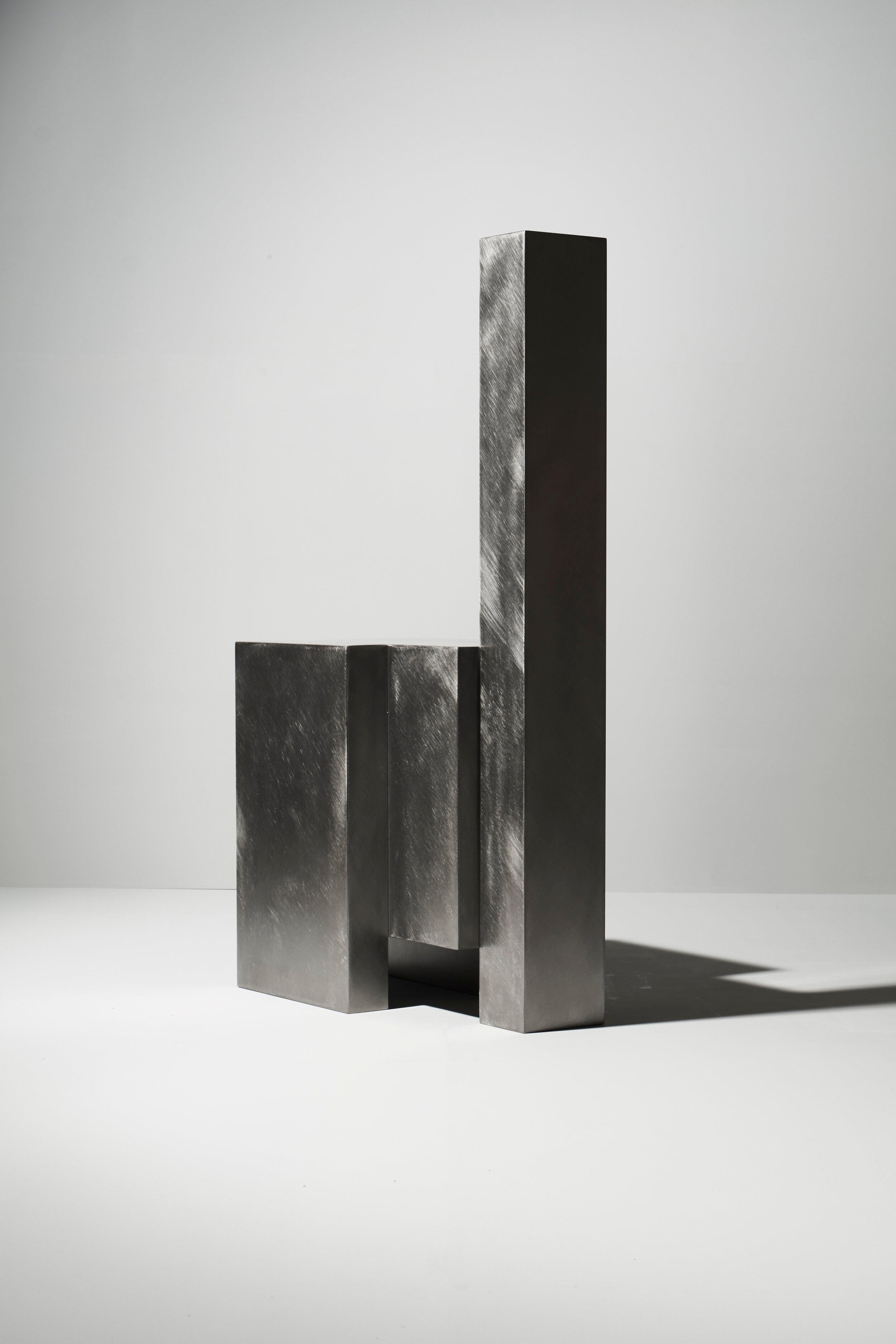 Post-Modern Layered Steel Seat VI by Hyungshin Hwang For Sale