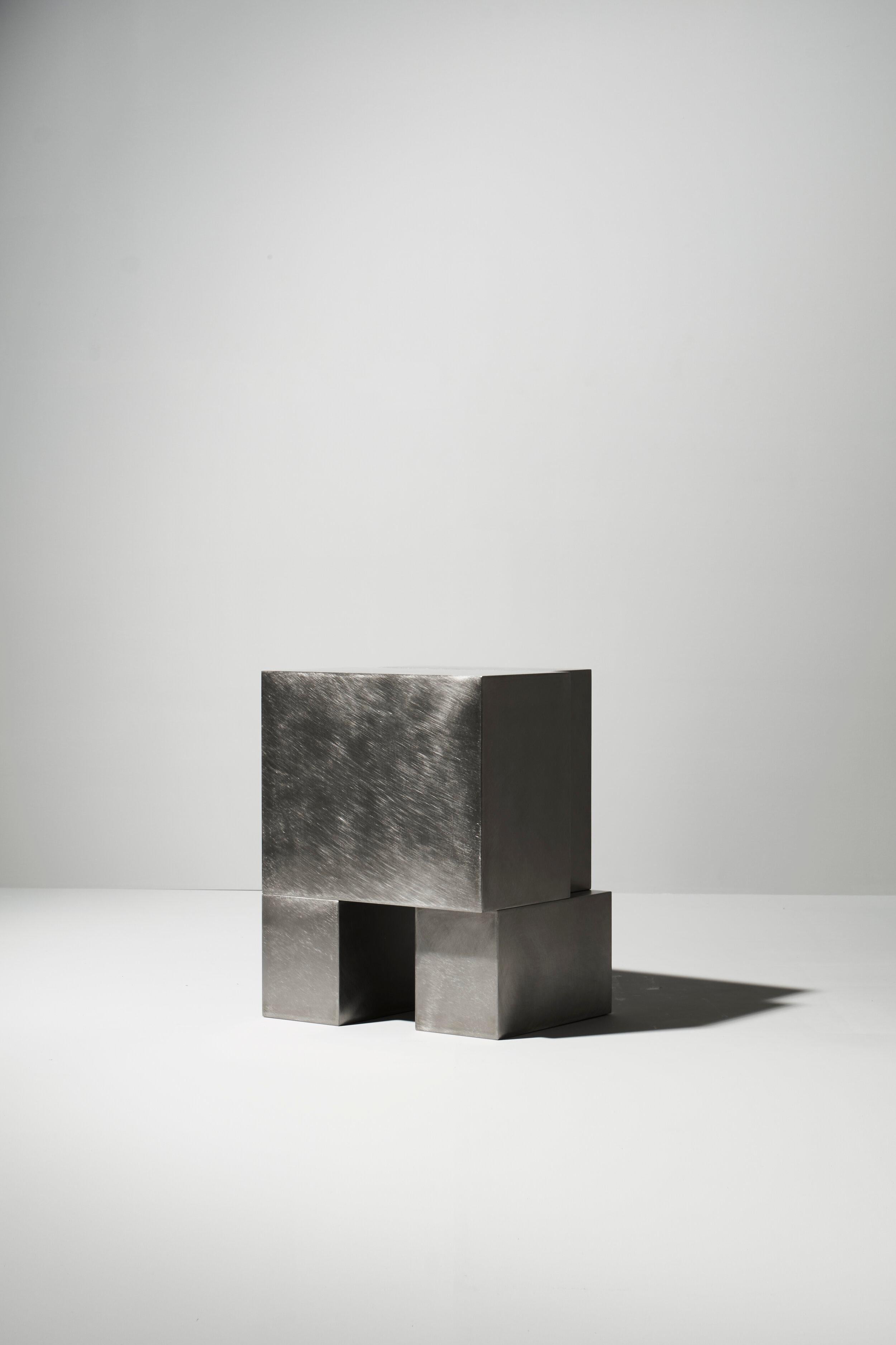 Post-Modern Layered Steel Seat X by Hyungshin Hwang For Sale