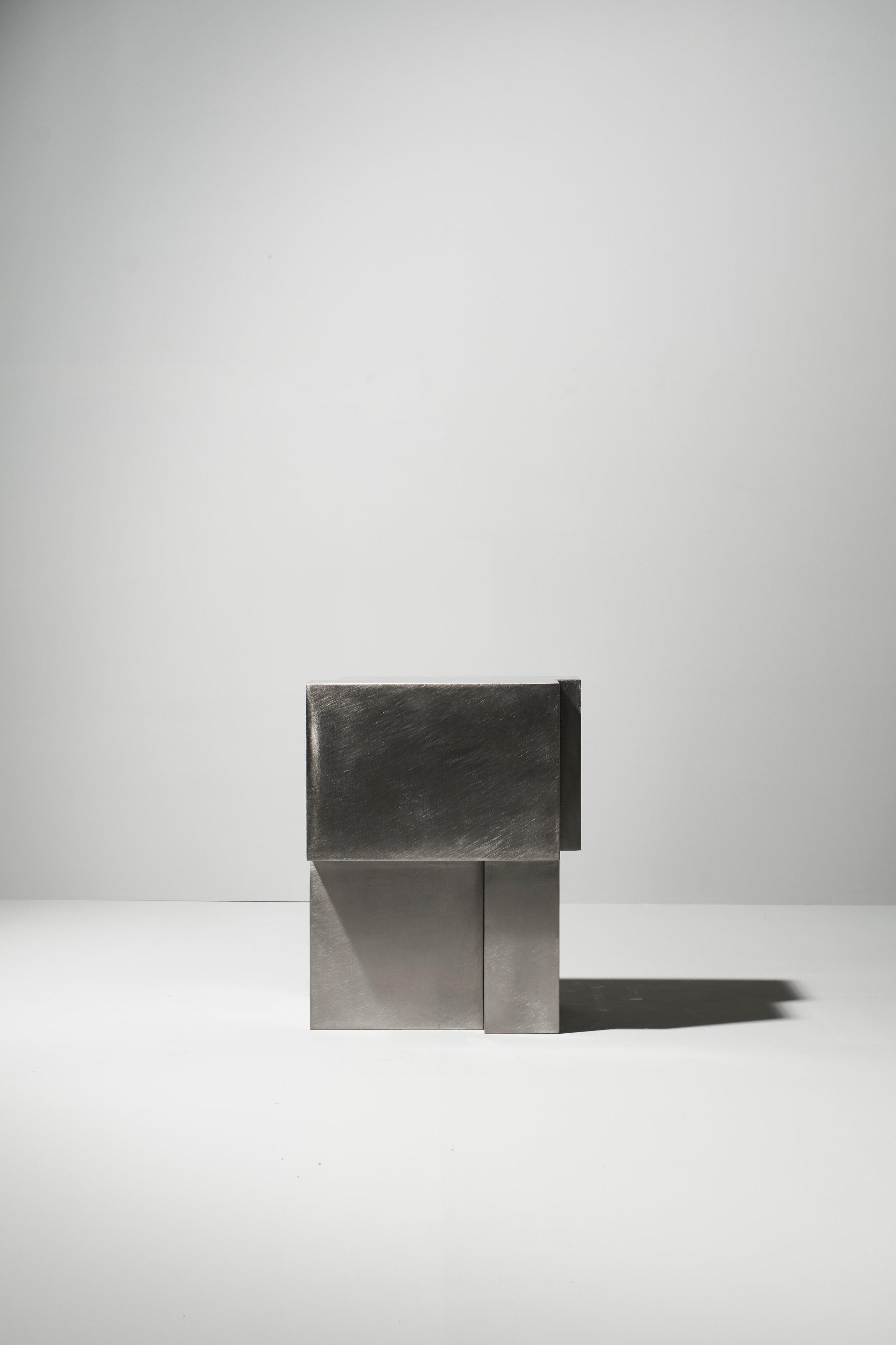 Post-Modern Layered Steel Seat XIII by Hyungshin Hwang For Sale