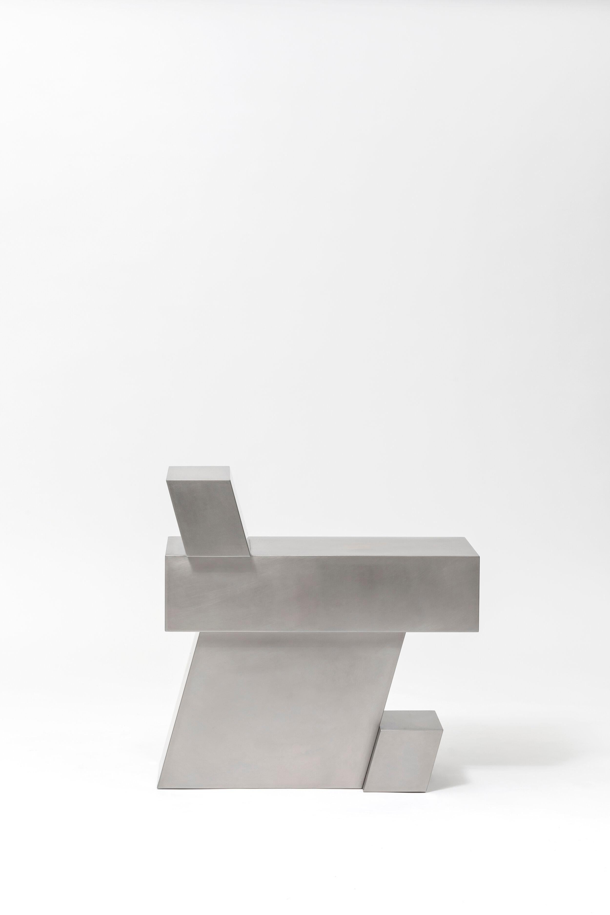 Korean Layered Steel Seat XVI by Hyungshin Hwang For Sale