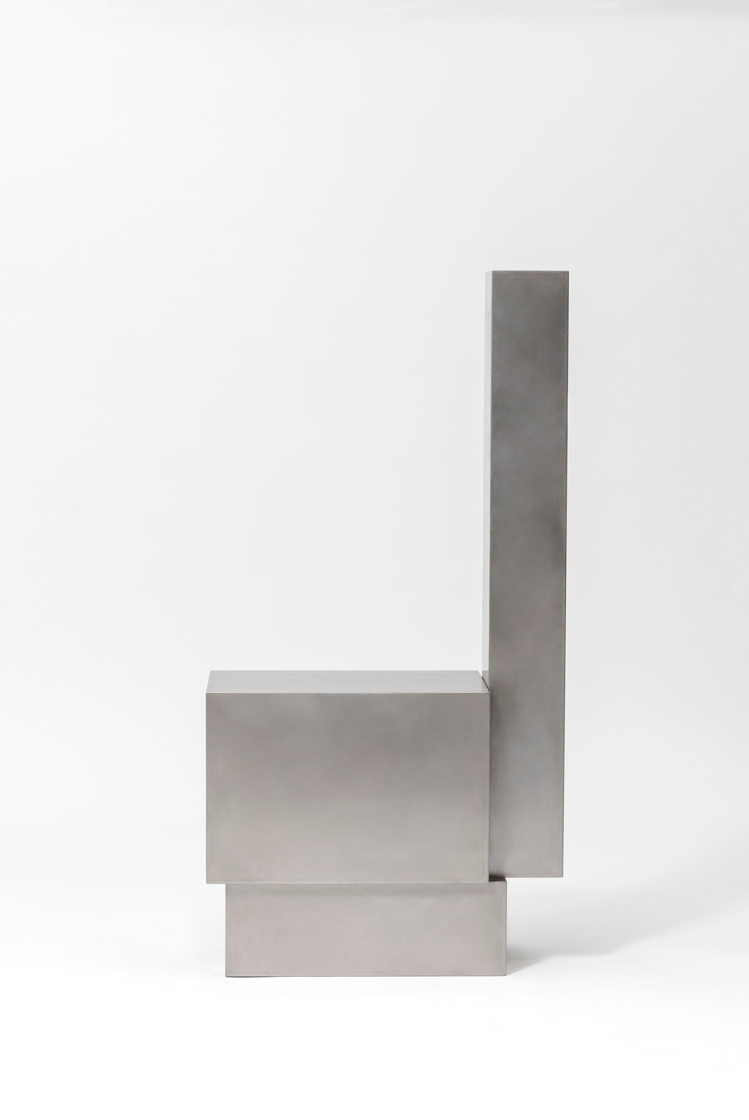 Post-Modern Layered Steel Seat XVII by Hyungshin Hwang For Sale
