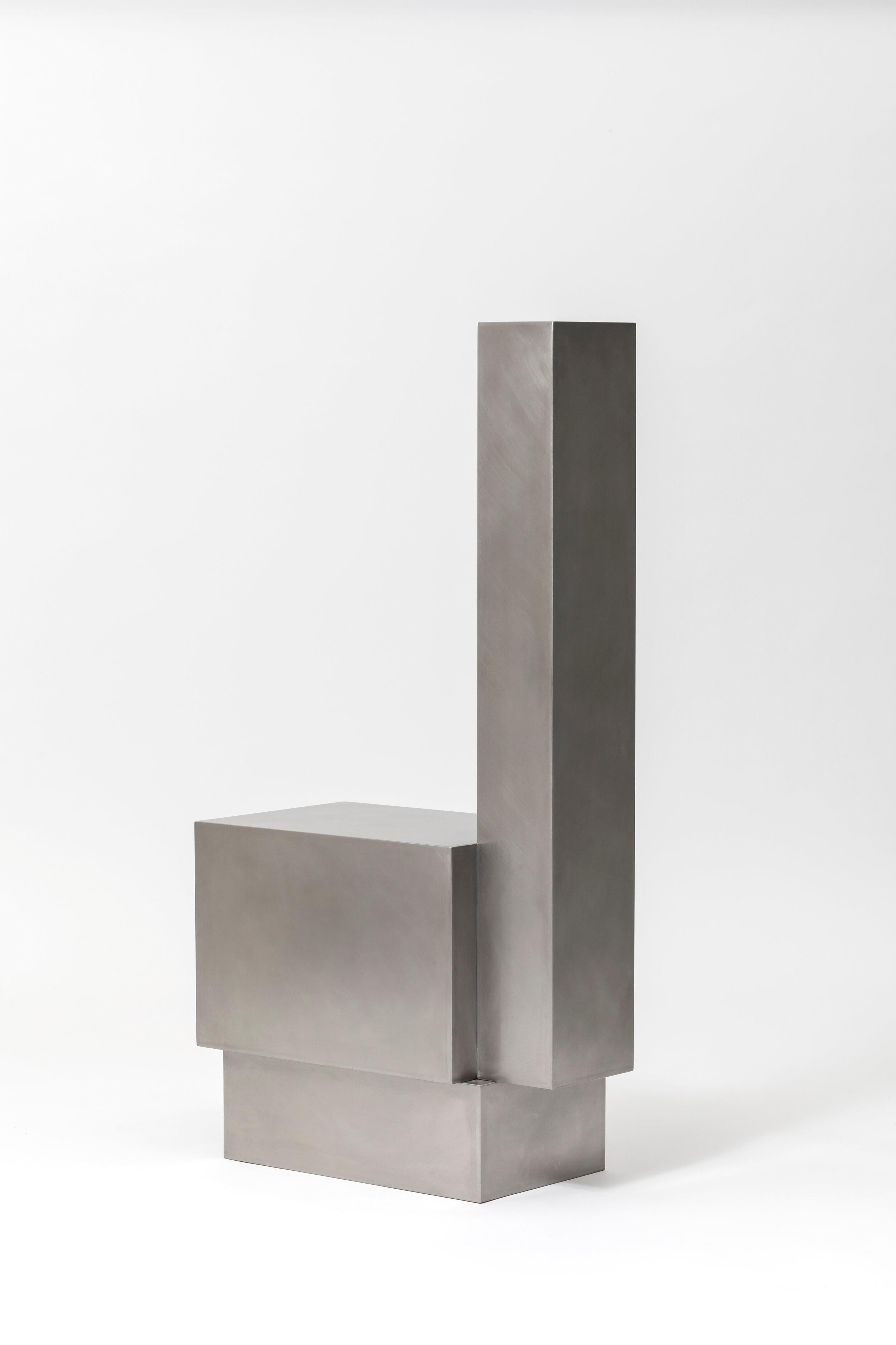 Korean Layered Steel Seat XVII by Hyungshin Hwang For Sale