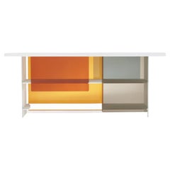 LAYERS Laminated Glass Bookshelves or Console by Nendo for Glas Italia 