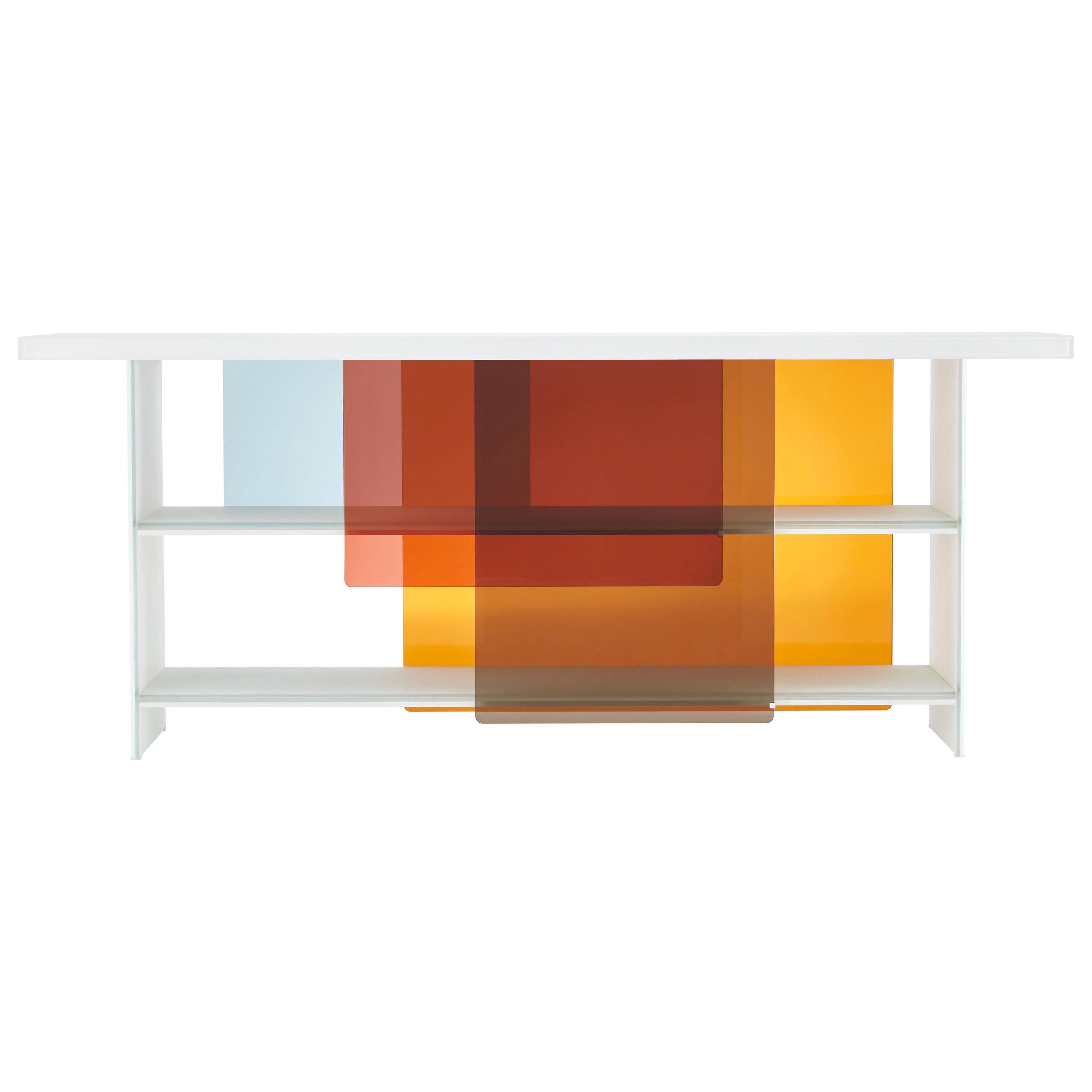 LAYERS Large Glass Bookshelves, by Design Nendo from Glas Italia