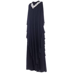 Used Layers of Jersey Kaftan- Designer Caftan