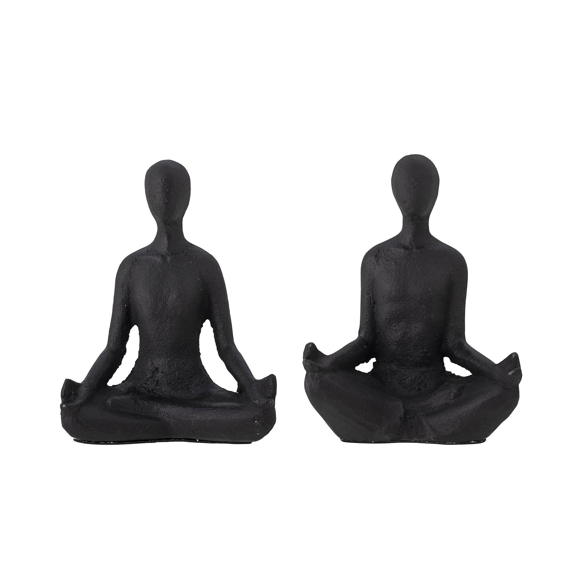 European Layla, 21st Century Black Cast Iron Figurine Bookend Set