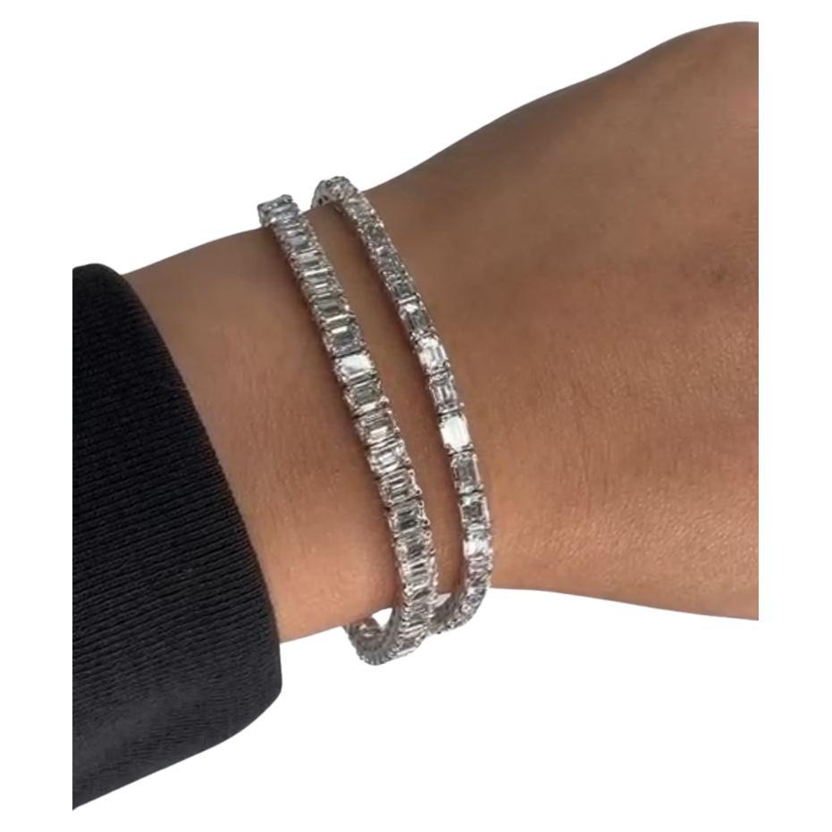 Layla's Platinum Diamond Bracelet For Sale