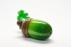 Longevity (Hyperreal glass sculpture of an acorn)