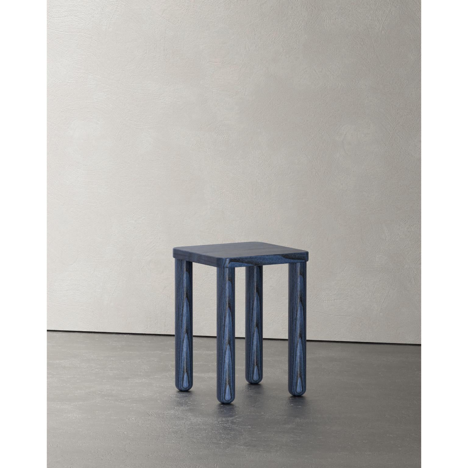 Post-Modern Layout Low Square Stool by Studio Super Sunday For Sale