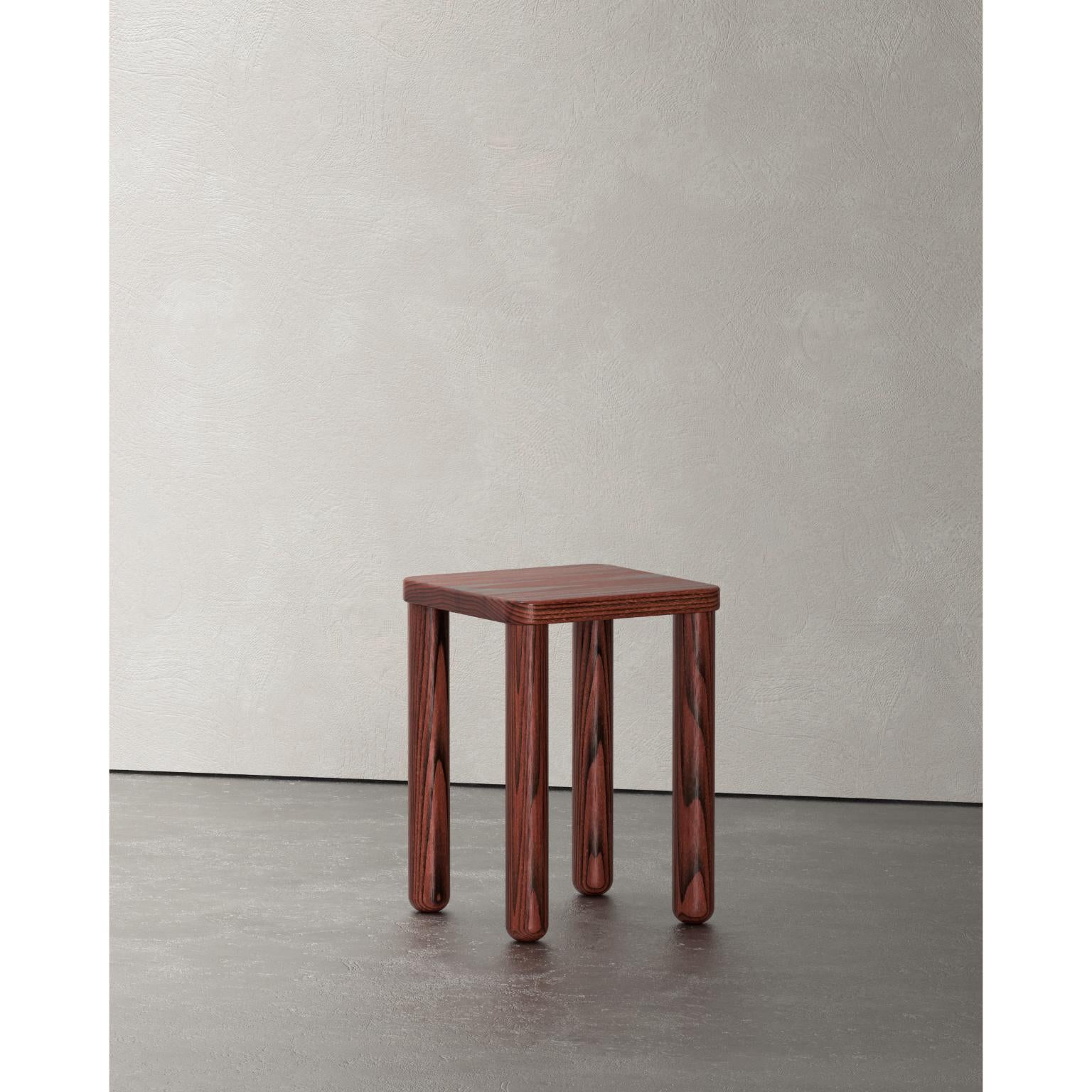 Other Layout Low Square Stool by Studio Super Sunday For Sale