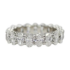 Layout of Oval Cut Diamonds for an Eternity Ring 3.07 Carat