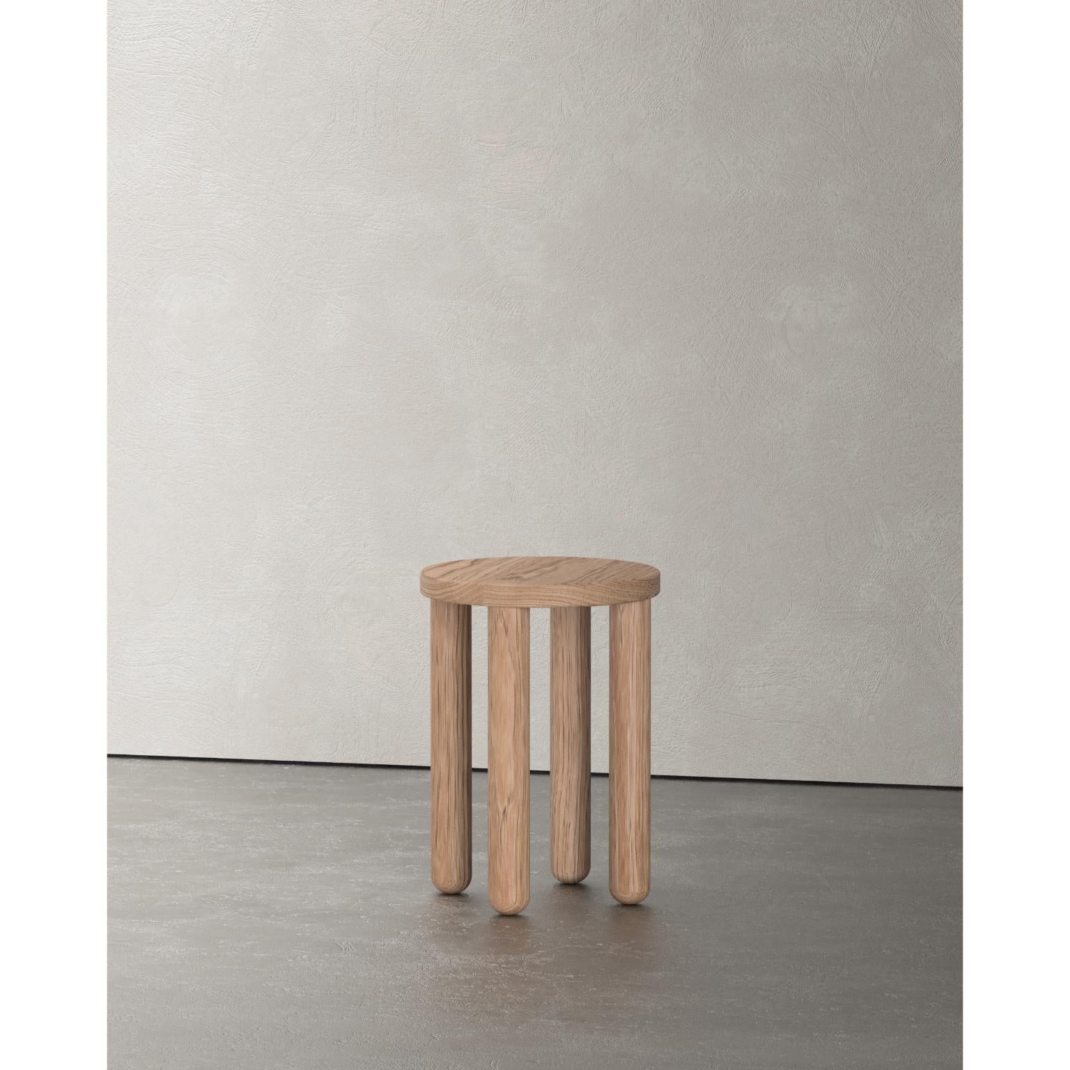 Layout Round Stool by Studio Super Sunday
Dimensions: Ø 33 x H 45,7 cm.
Materials: Oak.

Available in six different finishes. Prices may vary. Please contact us.

We are a Canadian furniture design studio from Montreal that creates collections for