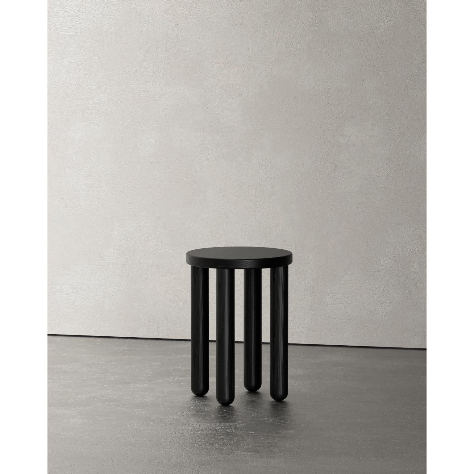 Post-Modern Layout Round Stool by Studio Super Sunday For Sale