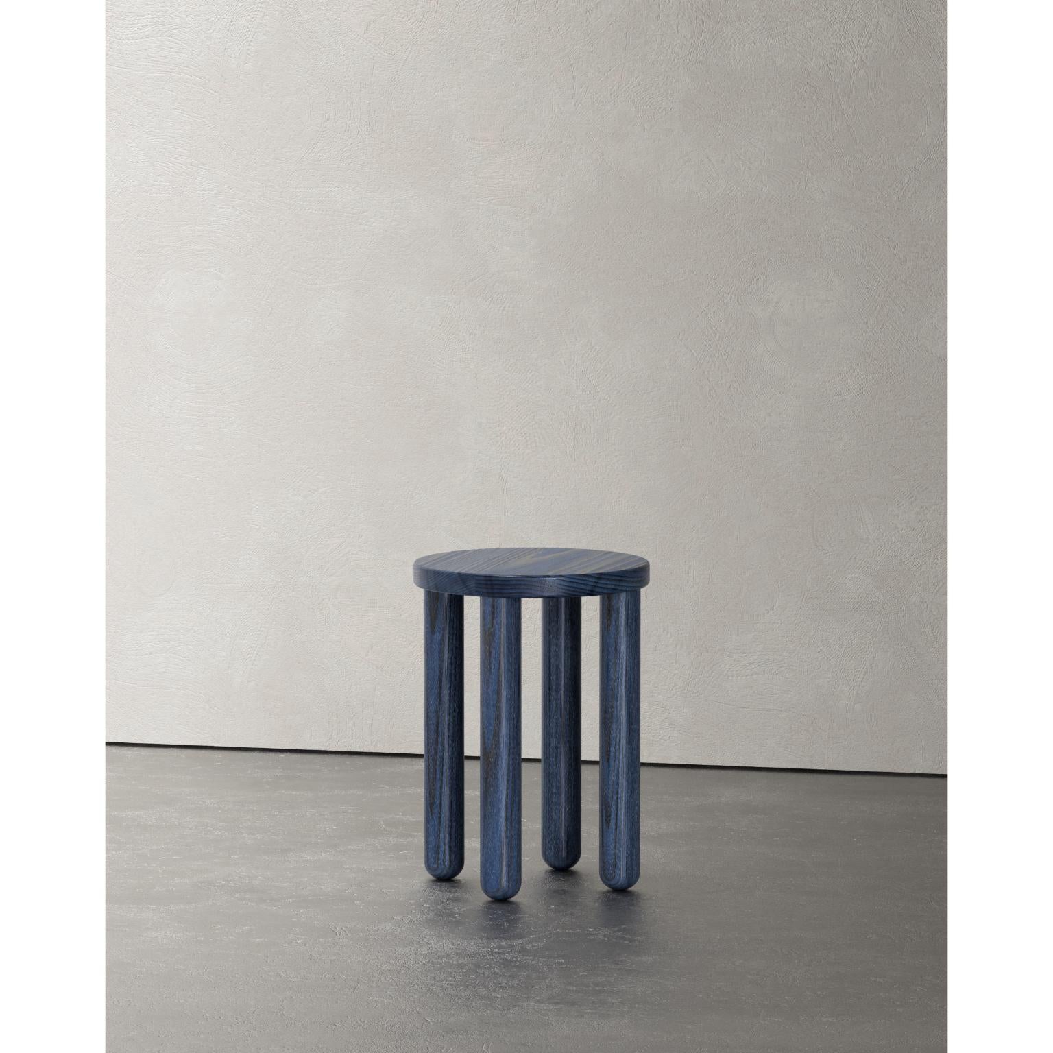 Canadian Layout Round Stool by Studio Super Sunday For Sale