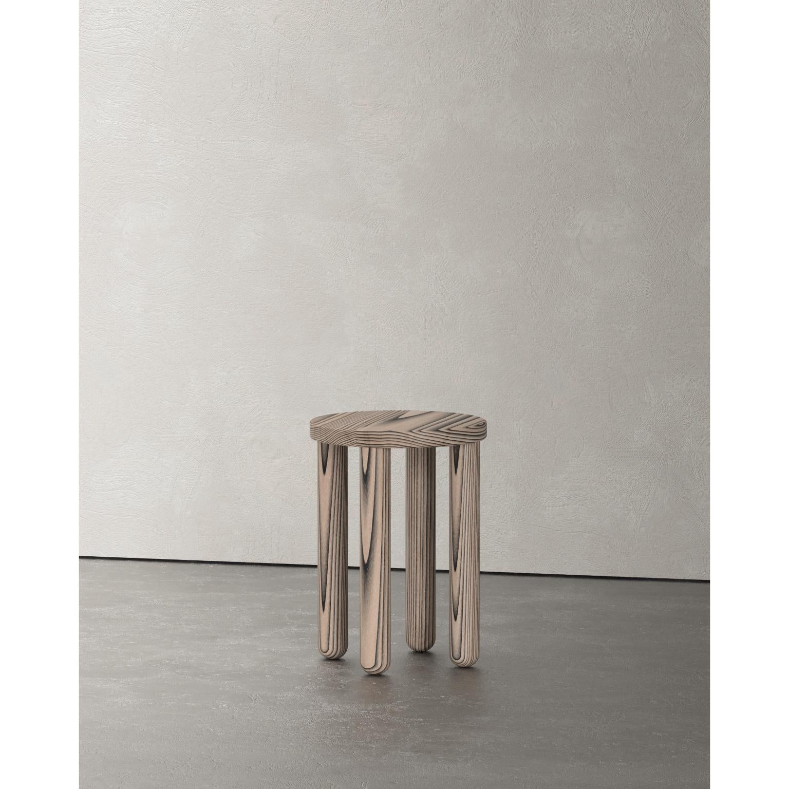 Contemporary Layout Round Stool by Studio Super Sunday For Sale